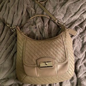 Coach Kristin Woven Leather Bag